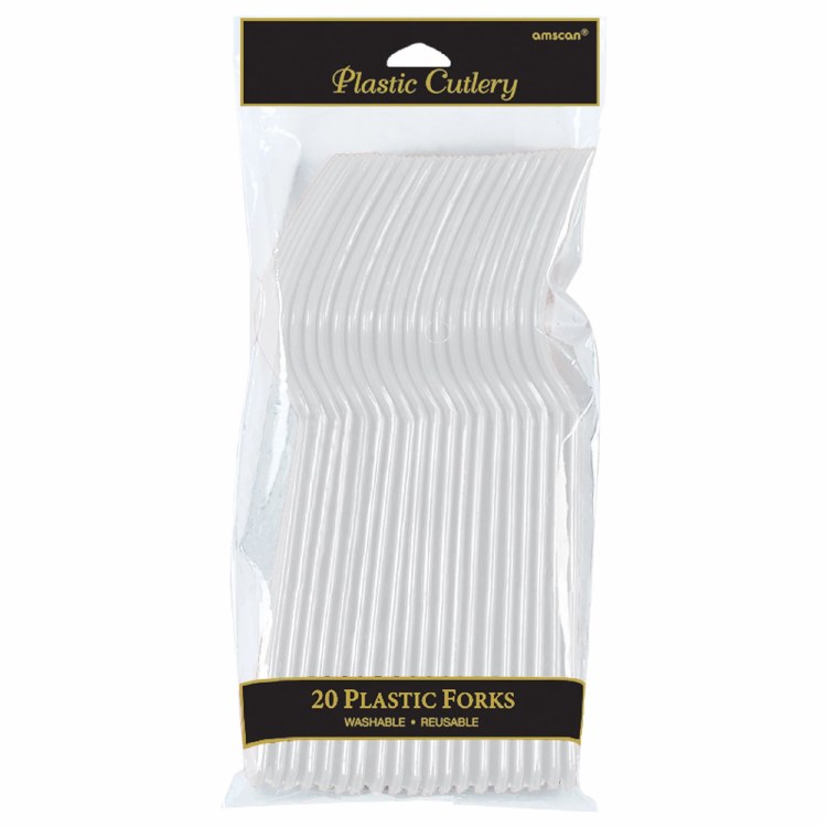 Clear Plastic Forks 20ct