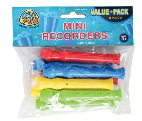 Mini Recorders 8pk