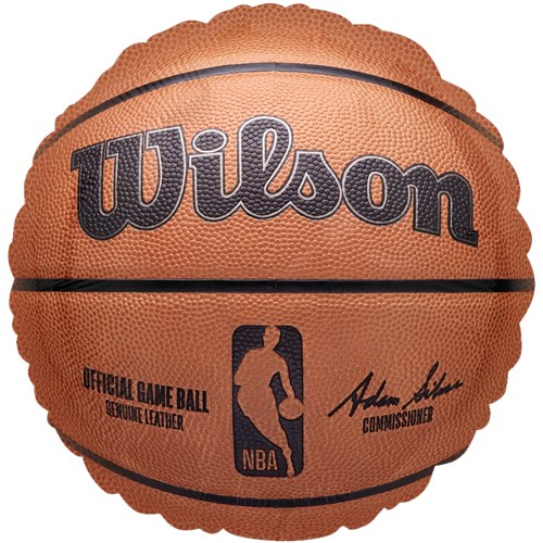 Sports, Basketball NBA Wilson Shape • Standard Size 18" Mylar Helium Balloon