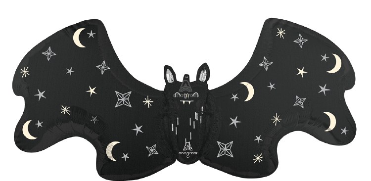 Bat, Celestial Shape • Jumbo 40" Mylar Helium Balloon