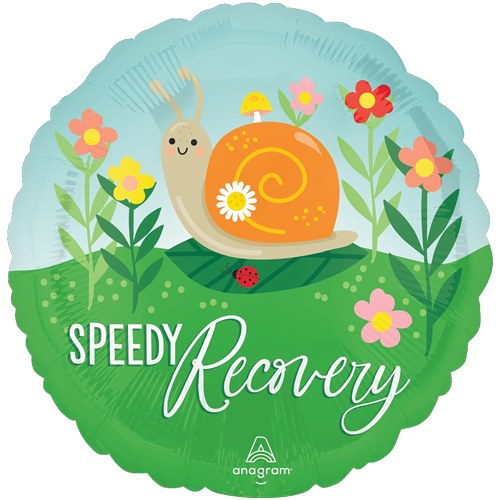 Speedy Recovery • Standard Size 17" Mylar Helium Balloon