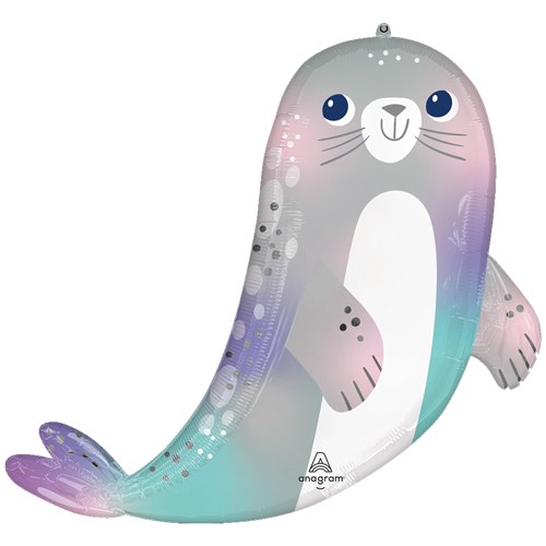 Ocean, Seal Shape • Jumbo 30" Mylar Helium Balloon