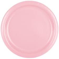 Classic Pink 9in Paper Plates 24ct