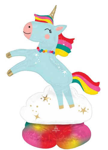 Unicorn, Magic Airloonz • Mega Jumbo 39" Freestanding Mylar Balloon