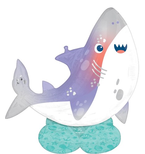 Ocean, Shark Airloonz Shape • Mega Jumbo 54" Air-Filled Mylar Balloon