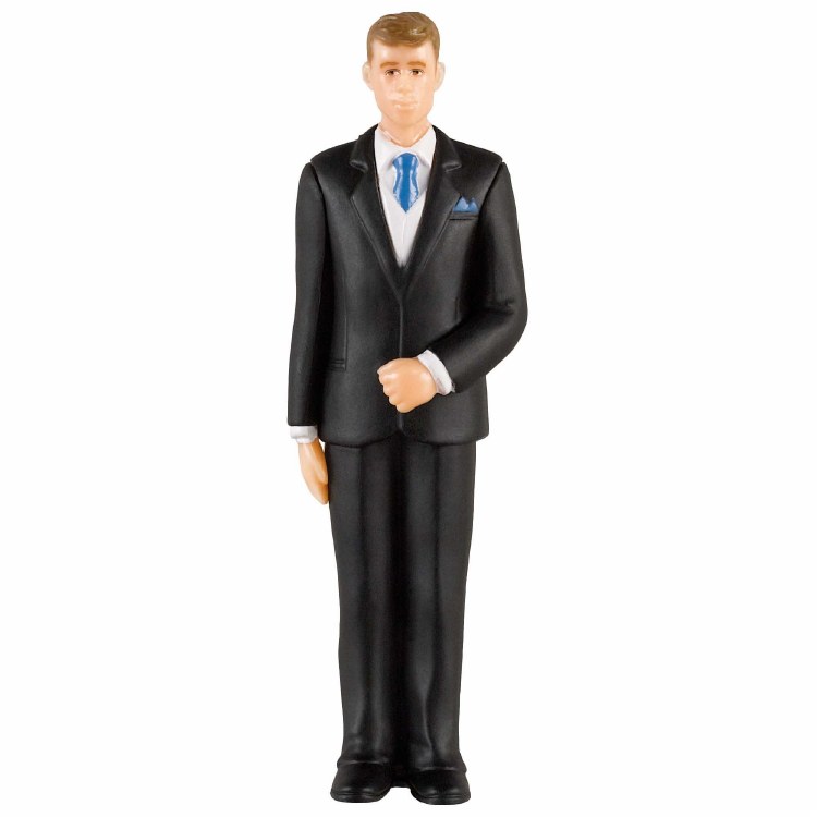 Groom Cake Topper White