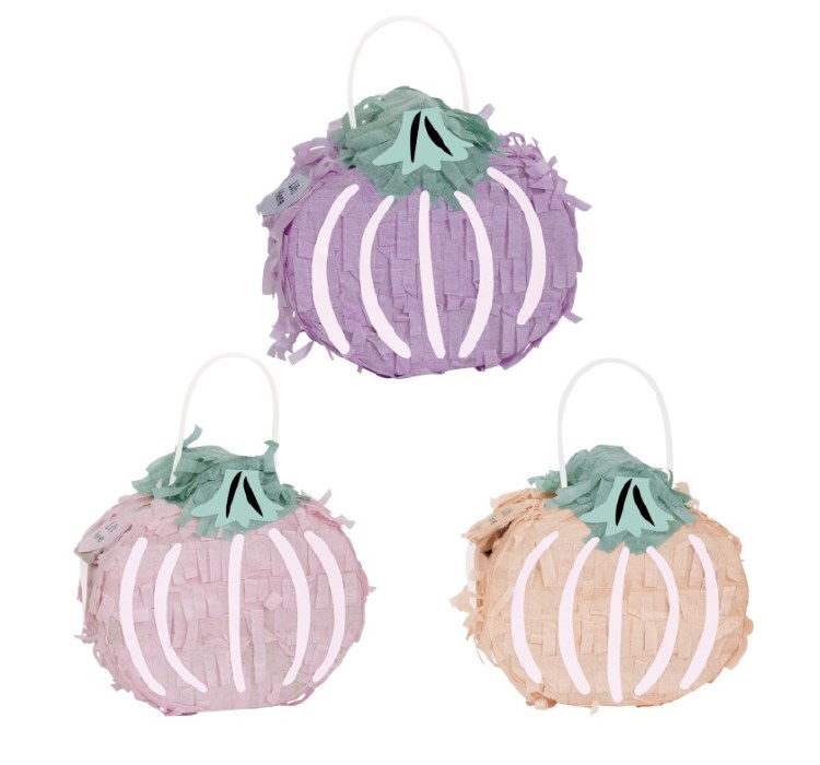 Mini Pinata Pastel Pumpkin 3ct