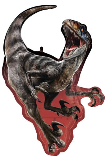 Dinosaur, Jurassic World Velociraptor Shape • Jumbo 33" Mylar Helium Balloon