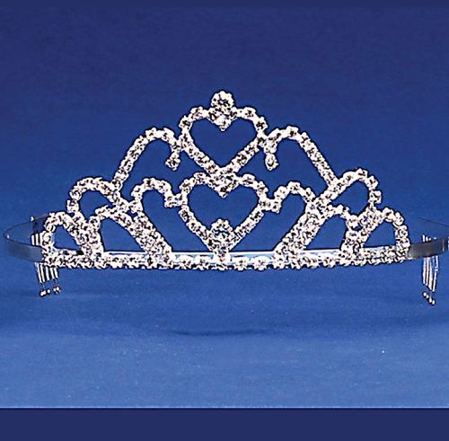 Tiara Double Heart 2"