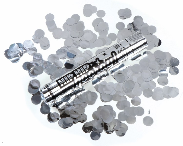 Cannon Silver Confetti 12"