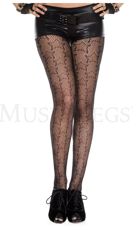 Nylons Stars Black