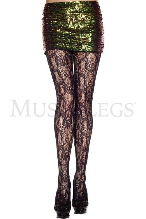 Nylons Lace Black