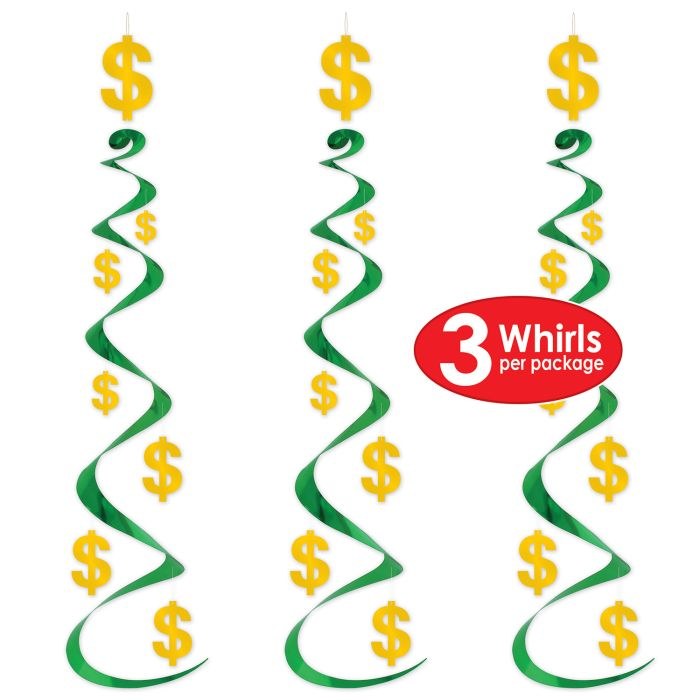 Dollar Sign Whirls 3ct