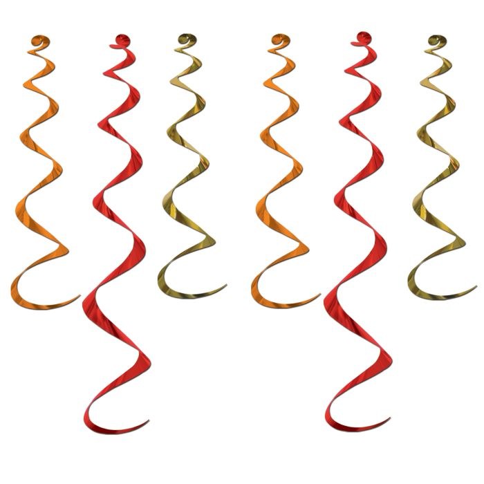 Twirly Whirly Gold/Orange/Red