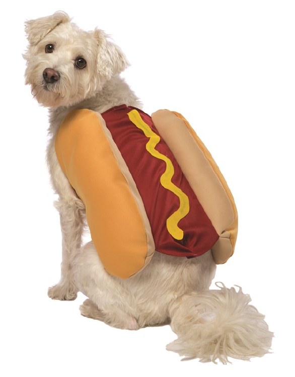 Pet Costume Hot Dog Med
