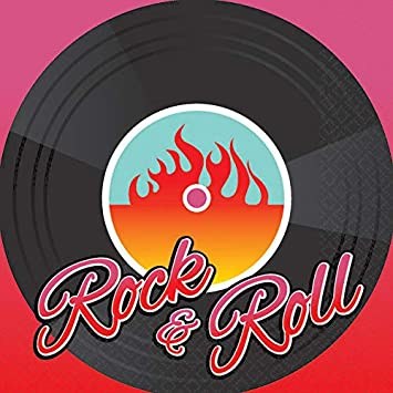 50's Record Beverage Napkins 16ct