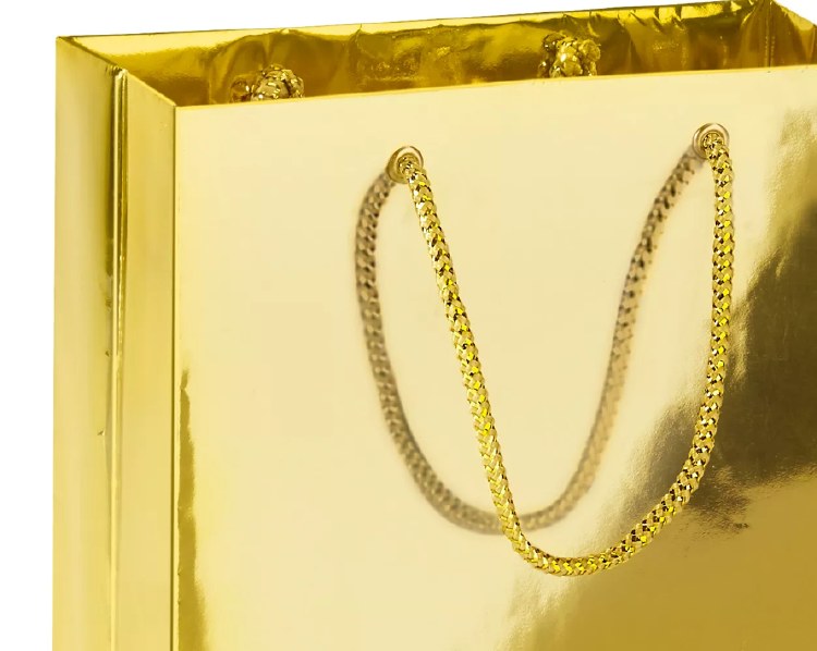 GIft Bag Med Gold Met