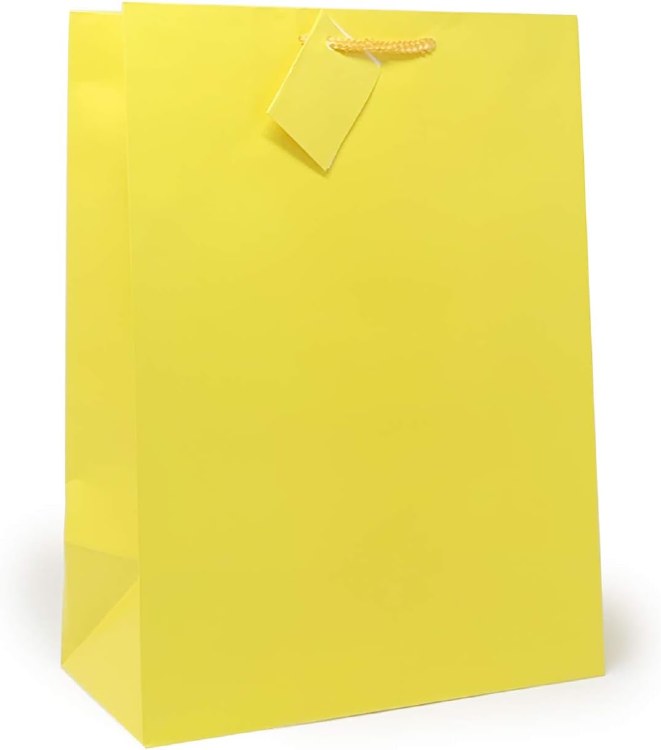 Gift Bag Lrg Yellow