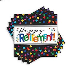 Officially Retired Beverage Napkins 16ct