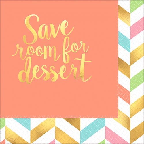 Eat, Drink &amp; Be Happy Beverage Napkins ~ 16 Count