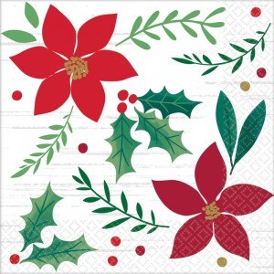 Christmas Wishes Beverage Napkin