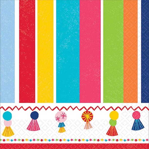 Fiesta Time Beverage Napkins 16ct