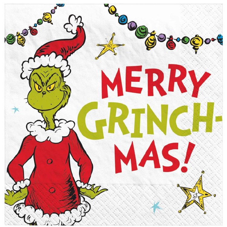 Merry Ginchmas Beverage Napkins 16ct