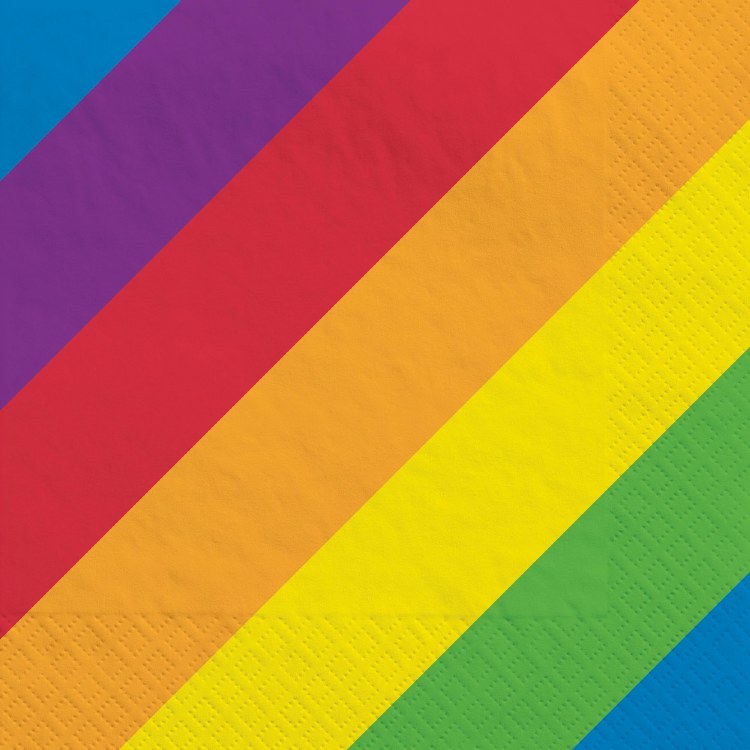 Rainbow Beverage Napkins