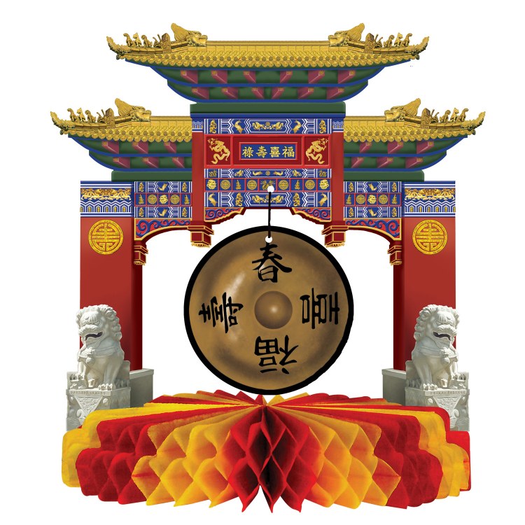 Centerpiece Asian Gong