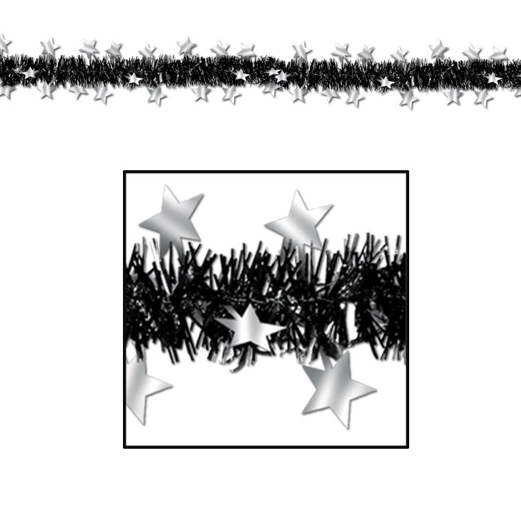Garland Met Star Fringe Slvr