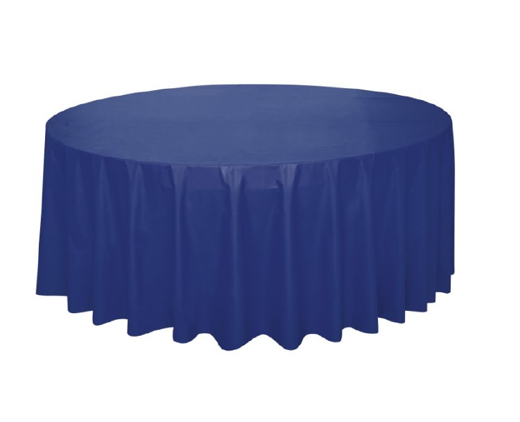 True Navy Pl Round Tablecover