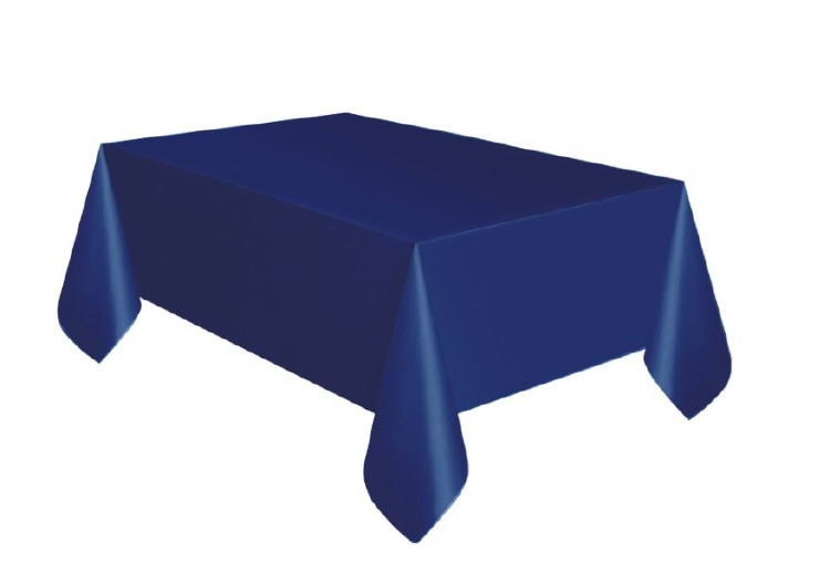 True Navy Plastic Tablecover