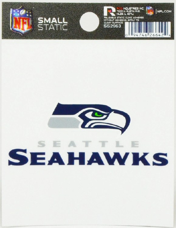 NFL Seahawks Sm Static Cling
