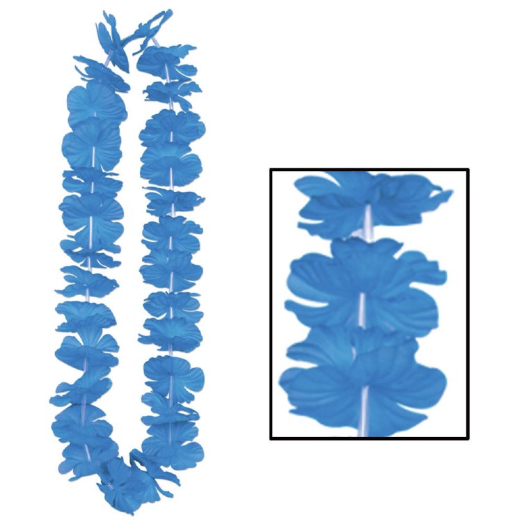 Lei Blue Silk n Petals