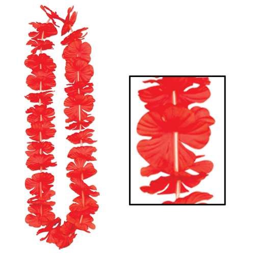 Lei Red Silk n Petals