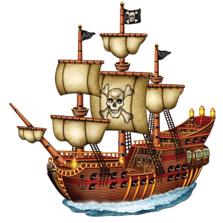 Pirate Ship Jointed Cutout