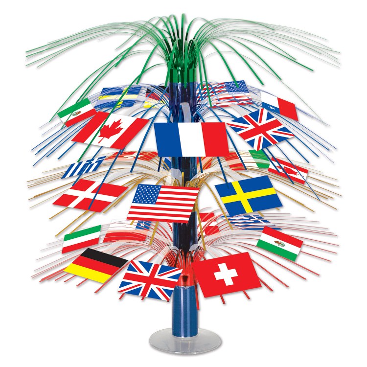 International Flag Centerpiece