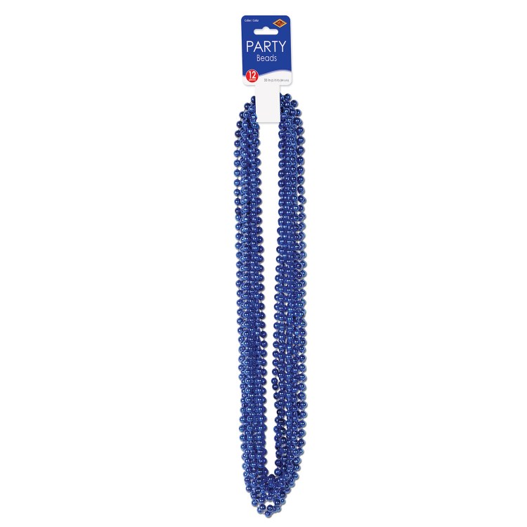 Beads Party Sm Round Blue