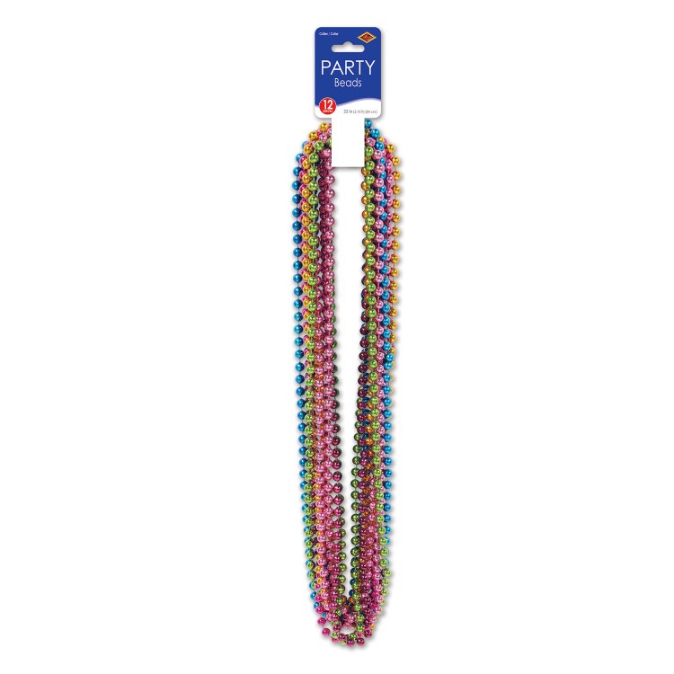 Beads Party Sm Round Bright