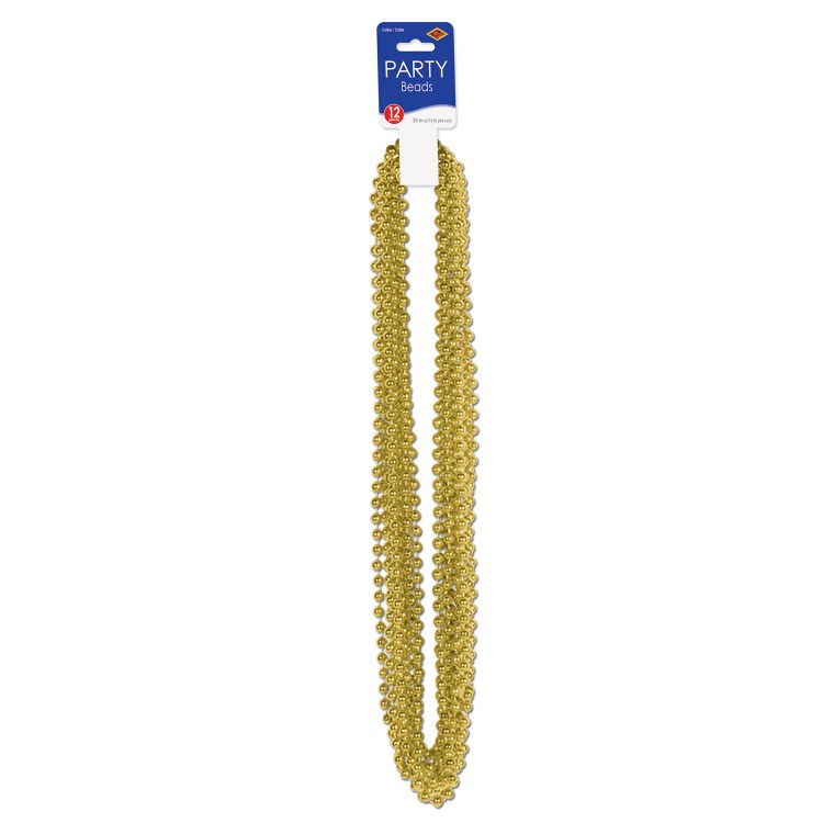 Beads Party Sm Round Gold