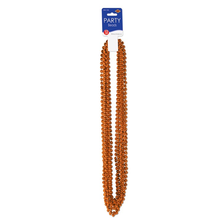 Beads Party Sm Round Orange
