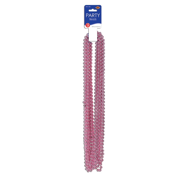 Beads Party Sm Round Pink