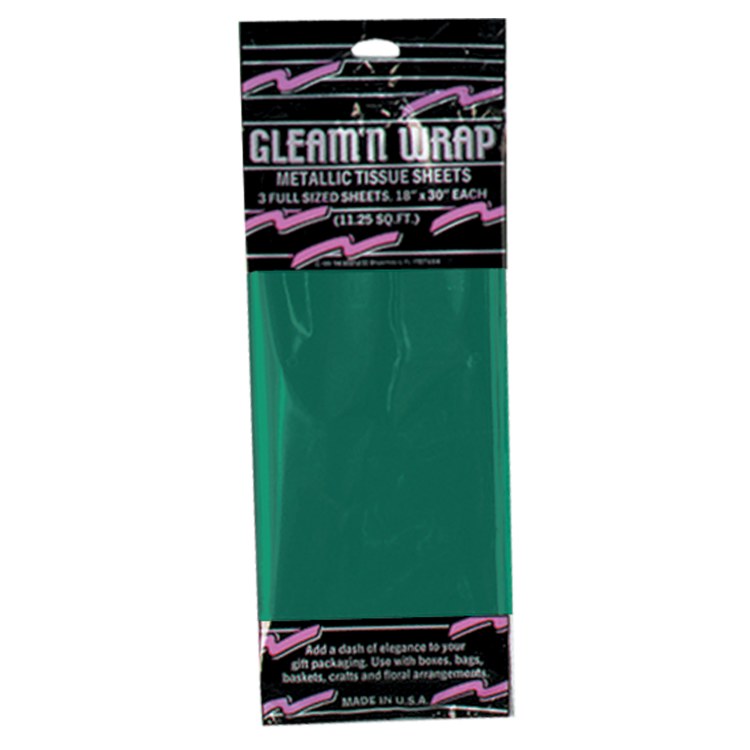 Gleam Wrap Metallic Sheets Grn