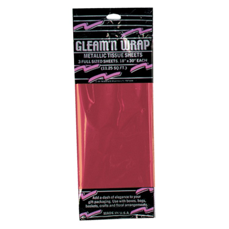 Gleam Wrap Metallic Sheets Red