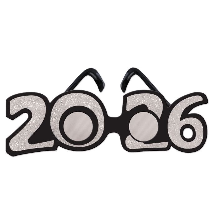 2026 Glitter Glasses Silver