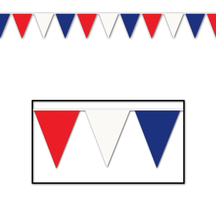 Pennant Banner 18x30 RWB