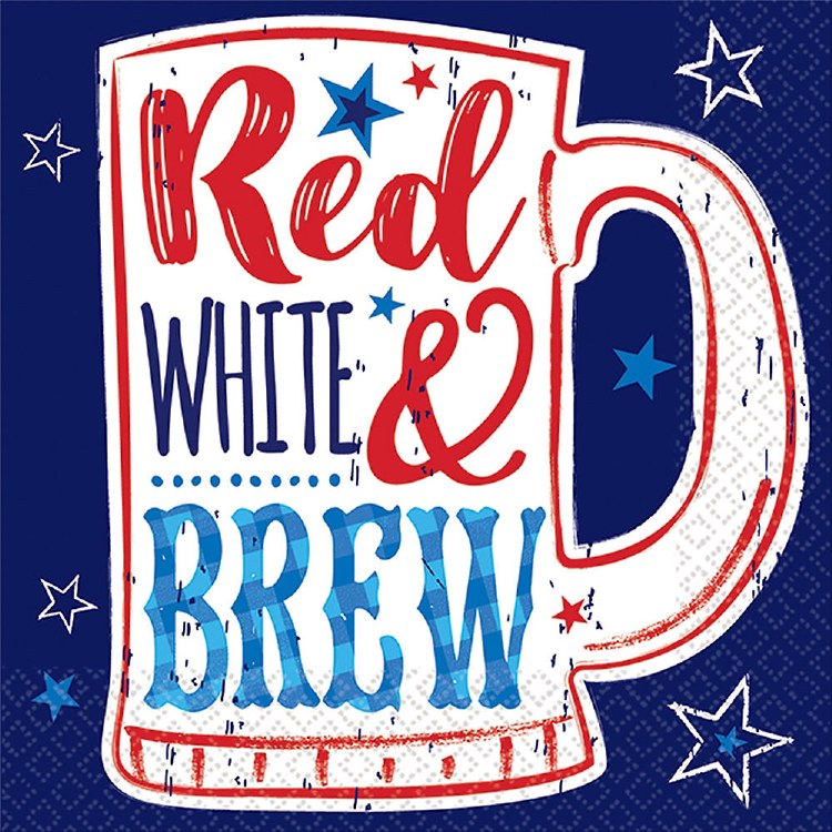 Red/Wht/Brew Bev Nap