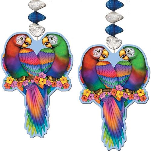 Cutouts Dangling Birds Tropical