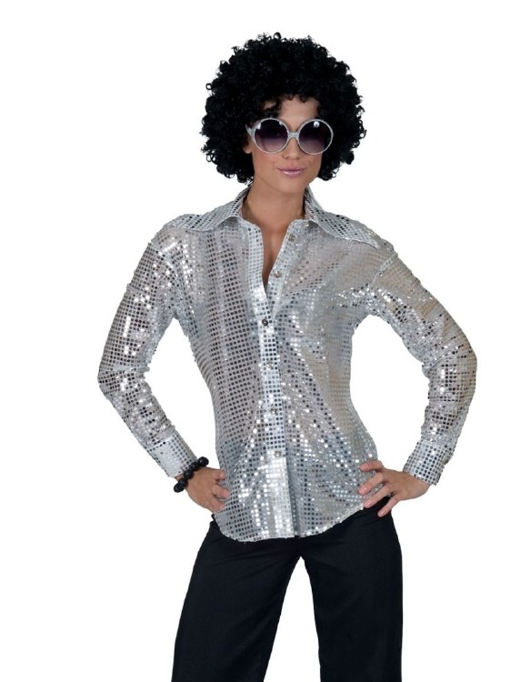 Disco Shirt Silver Lg