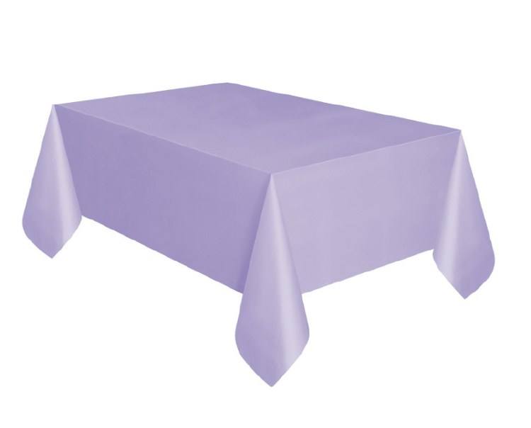 Lavender Plastic Rectangle Tablecover
